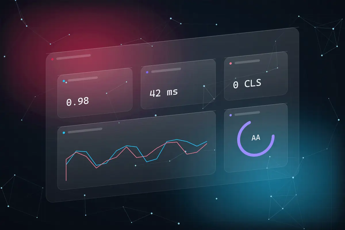 Futuristic glassmorphic enterprise UX interface design